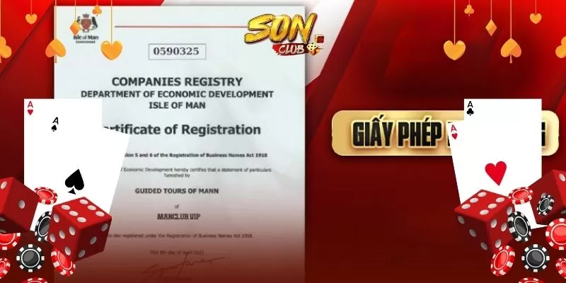 Giấy phép hoạt động của SonClub